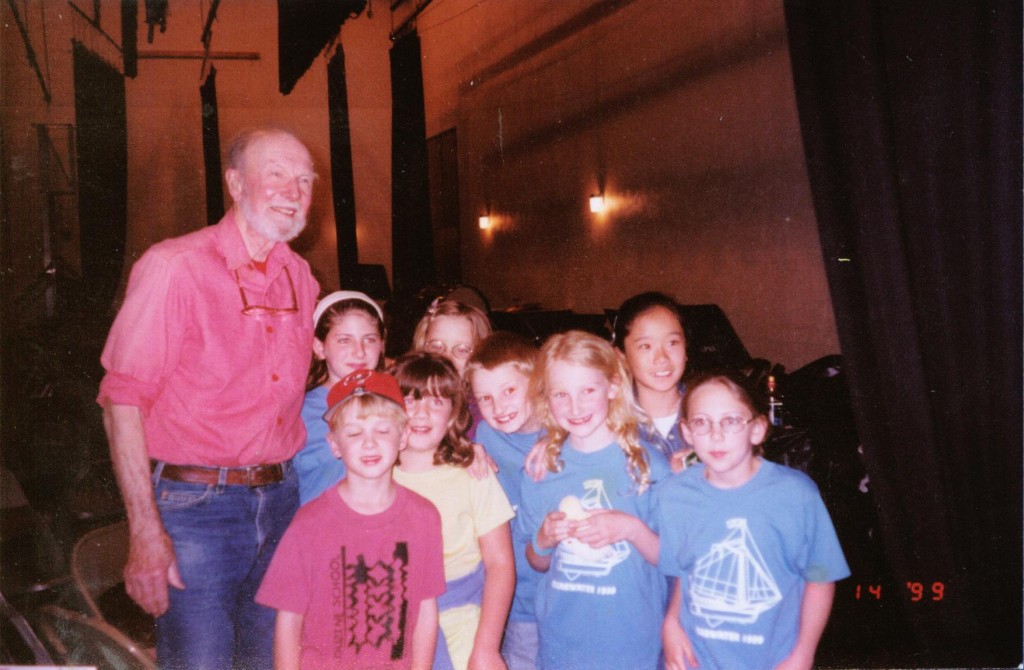 Pete Seeger Chris Berkley New Paltz Middle School 1999
